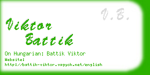 viktor battik business card